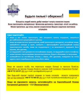 Infornacje dla uchodźców z Ukrainy
