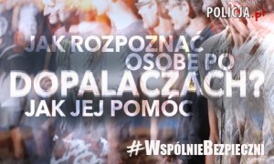 strona tytułowa materiału filmowego z cyklu &quot;Wspólnie bezpieczni&quot;, odcinek dotyczący dopalaczy