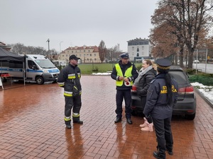 policjanci podczas działań