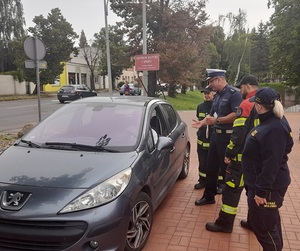 policjanci podczas działań