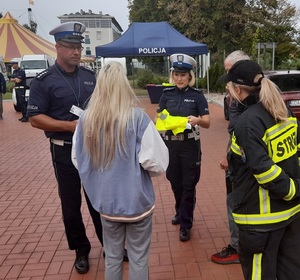 policjanci podczas działań