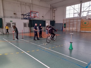 policjanci podczas turnieju