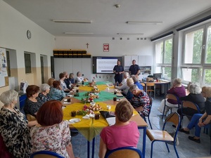 policjanci podczas debaty