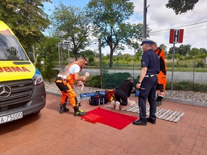 policjant podczas działań