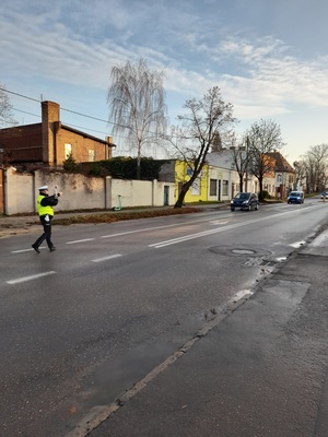 policjanci podczas działań