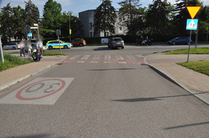 policjanci na miejscu zdarzenia