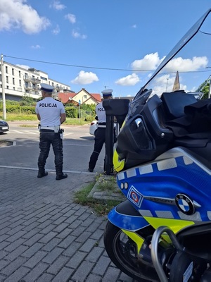 policjanci podczas działań