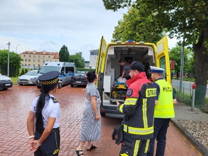policjant podczas działań
