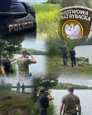 policjanci podczas wspólnej służby