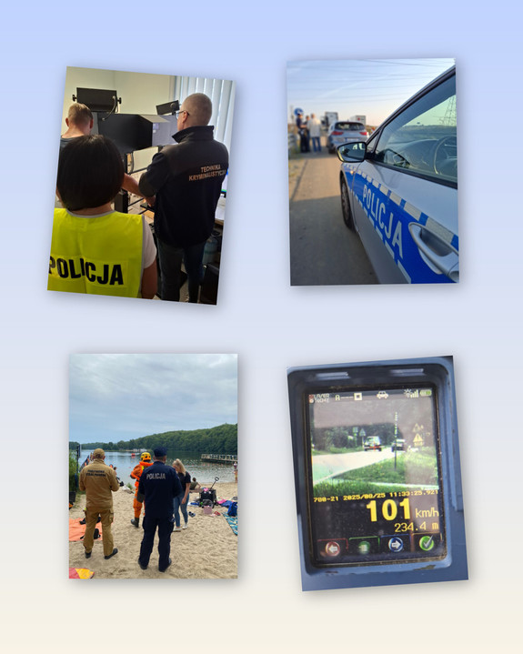 policjanci podczas służby