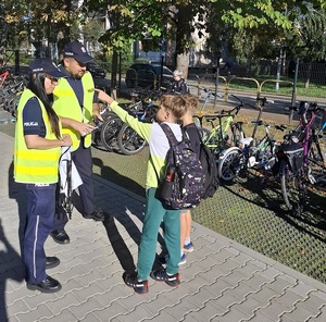 policjanci podczas działań
