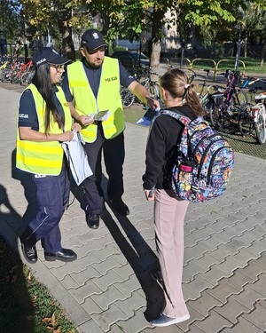policjanci podczas działań