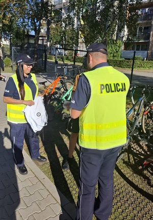 policjanci podczas działań
