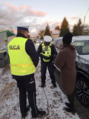 policjanci podczas działań