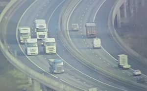 widok z policyjnego drona