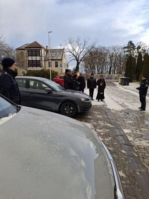 policjanci podczas uroczystości