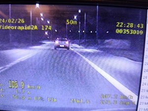 widok z policyjnego wideorejestratora